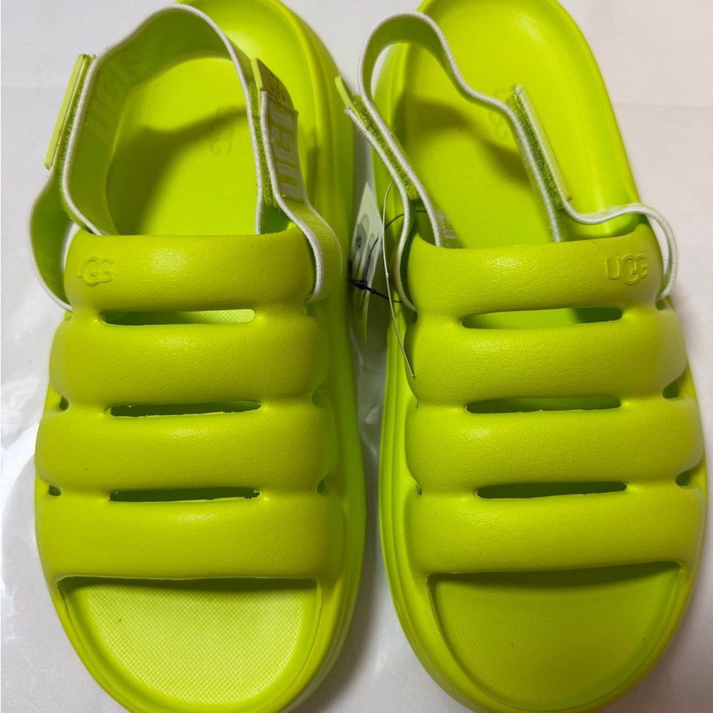 UGG Neon Green Sandals